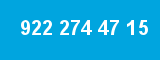 922 274 47 15 922 274 47 15